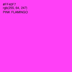 #FF40F7 - Pink Flamingo Color Image